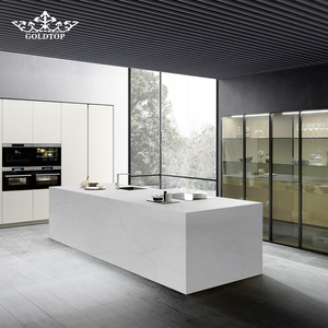 Encimeras para Salas de Exhibición GOLDTOP, Estándar EN, Ahorro de Costos, Cotización Rápida, Pedidos al por Mayor, Losas de Cuarzo Staturio Oro 5133 con Vetas Doradas Brillantes - Product Image 2