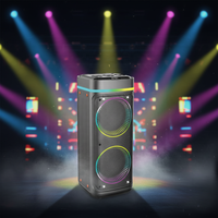 Système de sonorisation portable sans fil ABS-8211Custom avec double micro, batterie longue durée pour événements intérieurs, fêtes à domicile