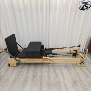 Reformer Pilates <span class=keywords><strong>Zeus</strong></span>, modèle Small Black Bed, en alliage d'aluminium, réglable et durable, pour studio de yoga et usage domestique, sur mesure, vente en gros - Product Image 1