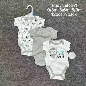 Set Pagliaccetto C20XL in Cotone per Neonato 0-9 Mesi, Tutina alla Moda per Bambino e Bambina 3 Pezzi, Abbigliamento per Neonati - Product Image 6