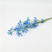 Vente en gros de fleurs artificielles de lys araignée à longue tige de 100 cm, fausse branche de Manjusaka rose rouge pour la décoration florale de mariage, de maison et d'événements