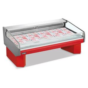 <span class=keywords><strong>Vitrina</strong></span> <span class=keywords><strong>Refrigerada</strong></span> Comercial para Carnes - Exhibidor Refrigerado por Aire con Tapa de Cristal para Presentación y Almacenamiento de Carne Fresca - Product Image 1