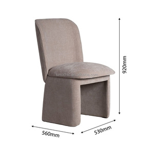 Canapé-lit moderne en bouclette incurvée avec <span class=keywords><strong>housse</strong></span> amovible pour café, hall d'entrée - Product Image 3