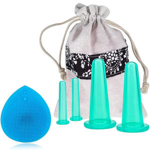 Ensemble de ventouses pour le visage <span class=keywords><strong>machine</strong></span> de ventouses d'aspiration sous vide de massage pour la thérapie du visage hijama ensemble de tasses <span class=keywords><strong>ventouse</strong></span> en silicone ensemble de ventouses pour le visage - Product Image 6