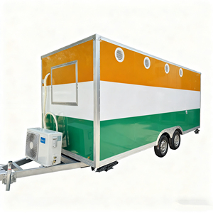 Carrito de Comida Móvil Multifuncional para Venta Ambulante en Calle Comercial - Camión de Comida de Acero Inoxidable para Helados y Hot Dogs con 4 Estantes - Product Image 5