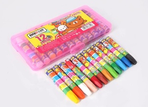 バルク環境保護の色鉛筆クレヨン高品質キッズオイルパステルセット12色CN;ZHE DUCKEY 3312 12 - Product Image 3