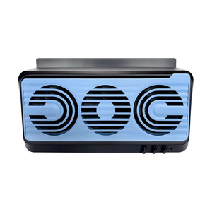 Ventilateur de voiture FL-998 10W à énergie solaire pour la dissipation de la chaleur des véhicules, matériau ABS gris - Product Image 2