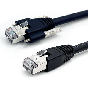 <span class=keywords><strong>Cable</strong></span> Ethernet <span class=keywords><strong>RJ45</strong></span> de bloqueo de tornillo personalizado blindado de alta flexibilidad para cámara industrial - Product Image 3