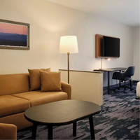 Bureau d'hôtel Fairfield Inn by Marriott avec tiroir de rangement latéral, mobilier de chambre d'hôtesse personnalisé, fabricant d'équipements hôteliers