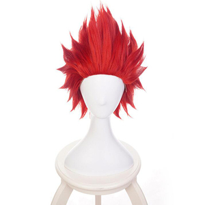 Perruques de cosplay synthétiques rouges Ainizi de la série <span class=keywords><strong>My</strong></span> <span class=keywords><strong>Hero</strong></span> <span class=keywords><strong>Academia</strong></span>, rôle de Kirishima Eijiro, pour garçons - Product Image 3