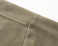 Chemise Henley en tissu gaufré 325 GSM, personnalisable avec votre propre logo, chemises en coton, col rond, coupe ajustée, imprimé, manches courtes pour homme