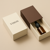 Boîte à tiroir en carton de teinture de mode personnalisée de luxe 30ml flacon compte-gouttes d'huile essentielle emballage de soins de la peau boîte d'huile pour cheveux de barbe