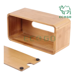 Eco Go - Caja de pañuelos de bambú de alta calidad, moderna y hecha a mano, para sala de estar y oficina - Product Image 4