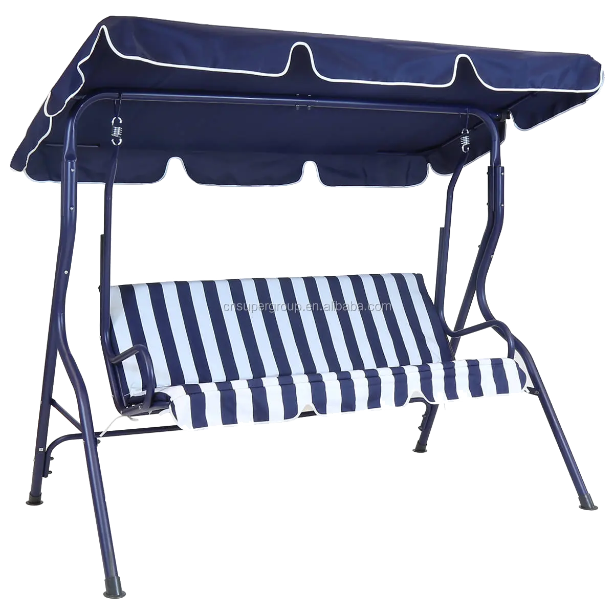 Новый дизайн, хит продаж, открытый 3-местный садовый стул-качалка для патио