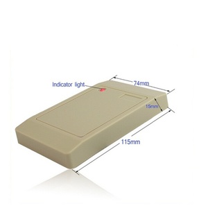 DWECCRF Lector de tarjetas RFID de doble frecuencia a prueba de agua 125kHz RS232/485 Interfaz UART Sistema de control de acceso Tarjetas de proximidad ISO - Product Image 3