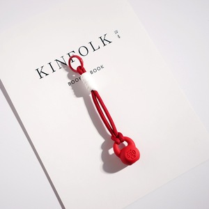 <span class=keywords><strong>Llavero</strong></span> de fitness con forma de Kettlebell y Mancuerna, hecho a mano con cuerda trenzada, accesorio colgante para bolso de gimnasio, estilo Macaron, deportivo, para llaves de coche - Product Image 3