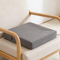 Coussins de siège de chaise de jardin/patio carrés matelassés imperméables en mousse à mémoire de forme, chauffants et réglables électriquement pour le soutien lombaire