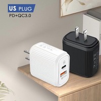 Produits les plus vendus 2023 Chargeur rapide Type C 20W Charge rapide USB C PD Chargeur mural pour iPhone 14 13 12Pro Max