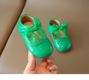 Children's Princess <b>Shoes</b> Flat <b>Shoes</b> Spring and Summer Children's Fashion Bowknot Dress <b>Shoes</b> - Product Image 4