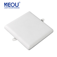 Plafonnier encastré carré KEOU de 6 pouces, 24W