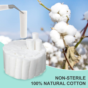 Dental Gauze Rolls Cottons Pads, Nosebleed Kit Accessories #2 Medium 1.5" Mouth Gauze <strong>Nose</strong> Plugs for Dental Clinic, Household - Product Image 4