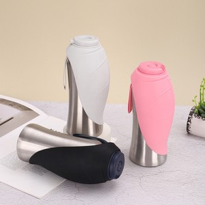Nouveau produit ODM, logo personnalisé, gobelet à eau portable pour chien en acier inoxydable 304, gamelles spécifiques pour chien. - Product Image 2