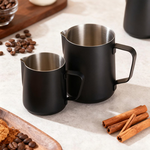 Tasse à <span class=keywords><strong>café</strong></span> en acier inoxydable 304, pot à lait, tasse à bulles, pot à fleurs à bec pointu, tasse à cire, design moderne et simple pour bar - Product Image 3