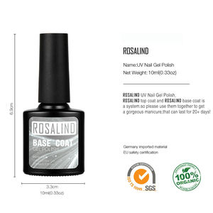 <span class=keywords><strong>Rosalind</strong></span> Vente en gros OEM Personnalisé Marque privée 10ml <span class=keywords><strong>Gel</strong></span> de base Soak-off pour vernis à ongles et <span class=keywords><strong>Gel</strong></span> de finition <span class=keywords><strong>UV</strong></span> pour Nail Art et Beauté - Product Image 3