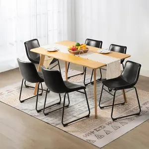 6,18 Inch Kitchen Dining Room Chairs New Dining Chairs Faux Leather Dining Chairs Set