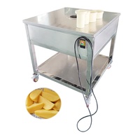 SENYO Automatische Commerciële Gemotoriseerde Fruit- en Groentesnijmachine 300kg/u capaciteit Hotels Aardappelwafelsmachine