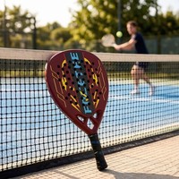 Nouvelle Raquette de Padel en Fibre de Carbone 3K/12K 2026, Noyau Souple EVA, Forme Goutte d'Eau, Fabricant de Paleta de Padel, Faible MOQ