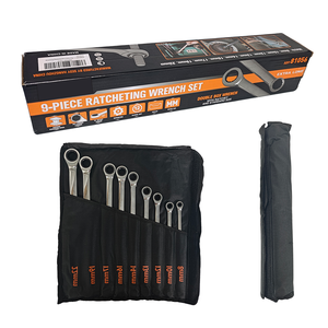 Jeu de clés à cliquet à double anneau extra longues en acier CR-V métrique 8-22 mm, kit de clés à main industrielles - Product Image 4
