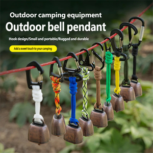 Cloche de sécurité pour la randonnée en plein air, aide à prévenir le effarouchement des animaux sauvages, outil de survie, cloche de <span class=keywords><strong>camping</strong></span> pour la randonnée, son fort - Product Image 2