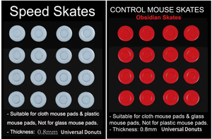 แผ่นรองเมาส์ Ultra Glide Mouse Doughnut Skates Obsidian Control DIY แบบสากล สำหรับเพิ่มความเร็วและความลื่นของเมาส์ สติ๊กเกอร์สำหรับ Esports ใช้ได้กับเมาส์ทุกรุ่น - Product Image 4