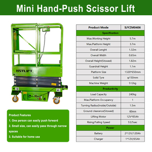 240kg Tải công suất 4 mét nâng chiều cao di động thủy lực điện <span class=keywords><strong>Scissor</strong></span> <span class=keywords><strong>Lift</strong></span> nền tảng - Product Image 4