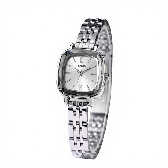 New High Quality Womens Watch Alloy Square Dial Light Luxury Quartz Movement Multiple Time Zone Strap Cross-Border Hot Sale