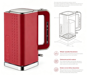 Hervidor Eléctrico Amor de 1.7L y 1500W de Ebullición Rápida, Diseño Inalámbrico, 360° °   Base Giratoria, Apagado Automático, Acero Inoxidable para un Uso Diario Rápido - Product Image 3