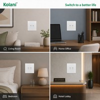 Enchufe de Pared Kolani Estándar del Reino Unido, Mate, Resistente a los Rayos UV, Blanco, con Doble Puerto RJ11 para Teléfono + Cat6 para Computadora, Ignífugo