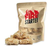 Allume-feu en laine de bois naturelle pour barbecue de camping, cheminée, Kamado, charbon de bois, accessoires d'extérieur