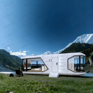 Casa Cápsula Modular V7 con Aislamiento <span class=keywords><strong>de</strong></span> Espuma <span class=keywords><strong>de</strong></span> Poliuretano <span class=keywords><strong>de</strong></span> 100 mm, Relleno <span class=keywords><strong>de</strong></span> Mortero Reforzado, Casa Cápsula para Hotel - Product Image 5