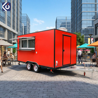 Camion de crème glacée CAMPTRL, remorque alimentaire mobile, cuisine entièrement équipée, chariot à café, chariot à hot-dogs, remorque à pizzas, camion de restauration BBQ, extérieur