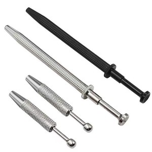 Weeks Stainless Steel Anti Slip Nail Drill Gripper Short Silver For Electronic Components Screws Ic Chips Precision Parts - Product Image 5