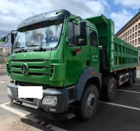 Promotion : Camion benne basculante d'occasion Beiben Tripper 8x4 12 roues à levage frontal pour le transport