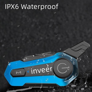 Inveer 1000m Bluetooth al aire libre intercomunicador para moto Bluetooth IPX6 impermeable casco de motocicleta auriculares X1PLUS - Product Image 3