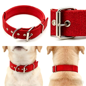 In Stock <b>Dog</b> Collar Soft Leather Lined Polypropylene Foam Solid Pattern with Ribbon Decoration Non-Choking Wholesale - Product Image 6
