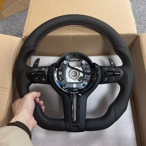Volante de Coche de Cuero Completo con Base Plana para <span class=keywords><strong>BMW</strong></span> F30 F10 F21 F22 F15 F16 F45 F32 X1 X2 X3 X4 E70 E90, Modelo Plug and Play - Product Image 2