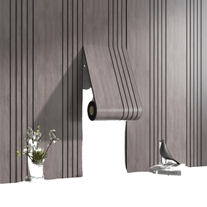 สติกเกอร์ติดผนังลายไม้ 3 มิติ แบบลายนูน ดีไซน์เรขาคณิต กันน้ำ สำหรับตกแต่งผนังทีวี ห้องนั่งเล่น - Product Image 4