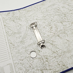 Văn Phòng Bán Buôn Trường Tài Liệu <span class=keywords><strong>Desktop</strong></span> Organizer PVC Tráng Văn Phòng Phẩm Tập Tin Màu Xanh Fastener Nhựa Thư Mục A4 Giấy Binder Clip - Product Image 3