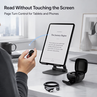 Télécommande annulaire portable pour personnes âgées, commande d'appareil téléphonique à une main, commande au pouce, accessibilité, bouton de déclenchement de la caméra
