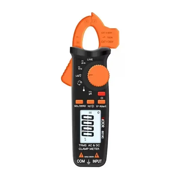 VICTOR 6019C handheld auto range True RMS ac dc clamp digital multimeter with low impedance measurement electrical instruments